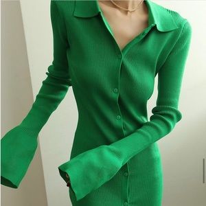 Knit maxi dress size L